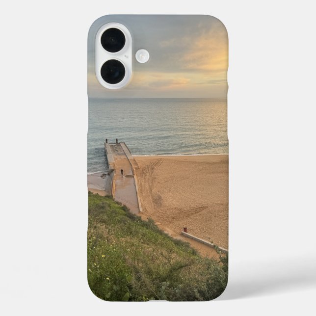 Pier at the beach in the Algarve in Portugal Case-Mate iPhone Case (Back)