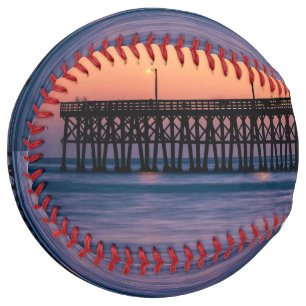 Pier beach sunset softball