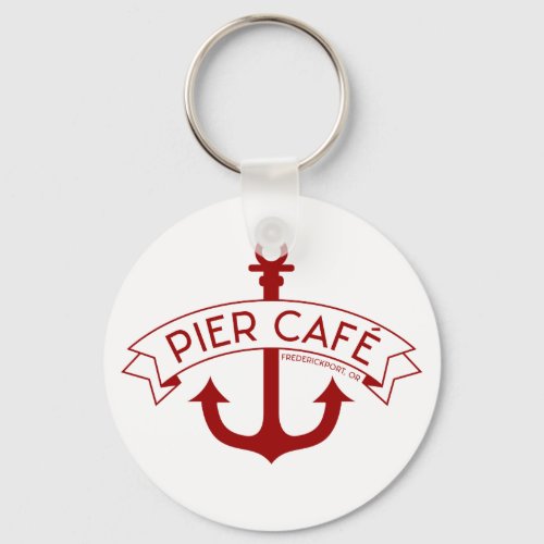 Pier Cafe Red Keychain