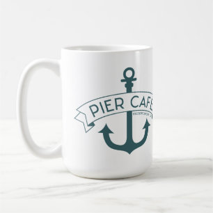 Pier Cafe Teal Mug
