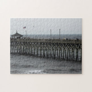 Pier Fishing - Oak Island, NC Jigsaw Puzzle