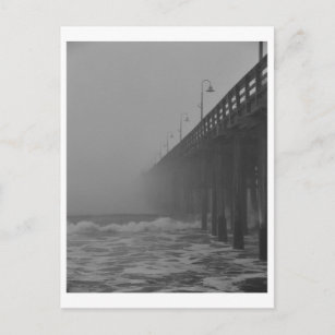 Pier fog-2 postcard