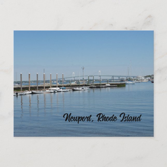 Pier in Newport Rhode Island Postcard (Front)