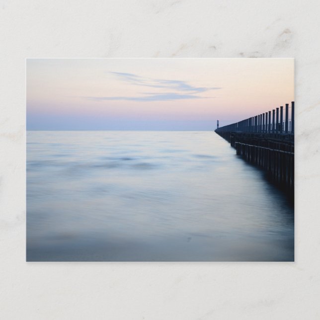 Pier in the morning postcard (Front)