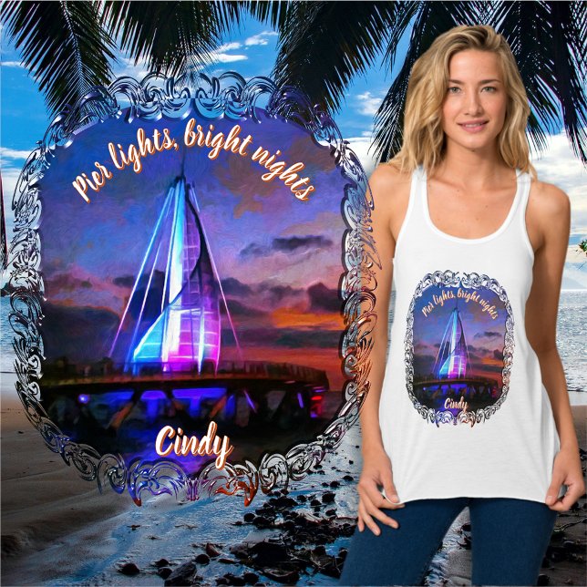 Pier lights, bright nights 1182 tank top (Creator Uploaded)
