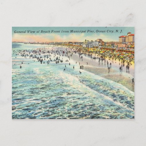 Pier Ocean City New Jersey Postcard