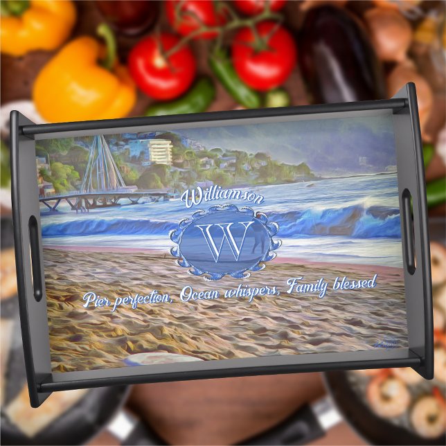 Pier Perfection, Ocean Whispers 786 Serving Tray (Creator Uploaded)