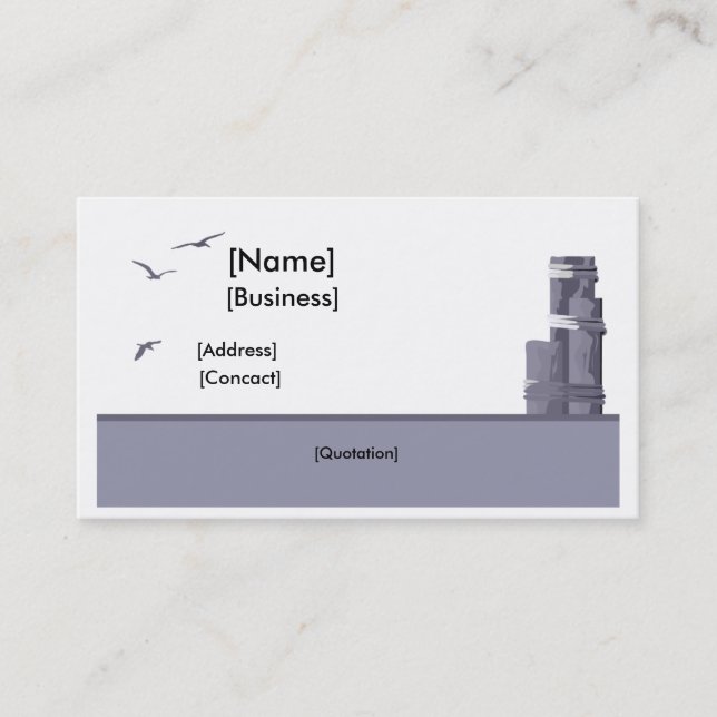 Pier Piling Business Card (Front)