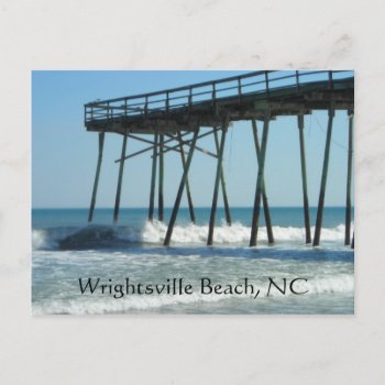 Pier & Waves Postcard by tmurray13 at Zazzle