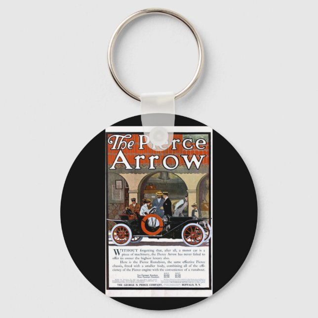 Pierce Arrow Motor Car Keychain (Front)