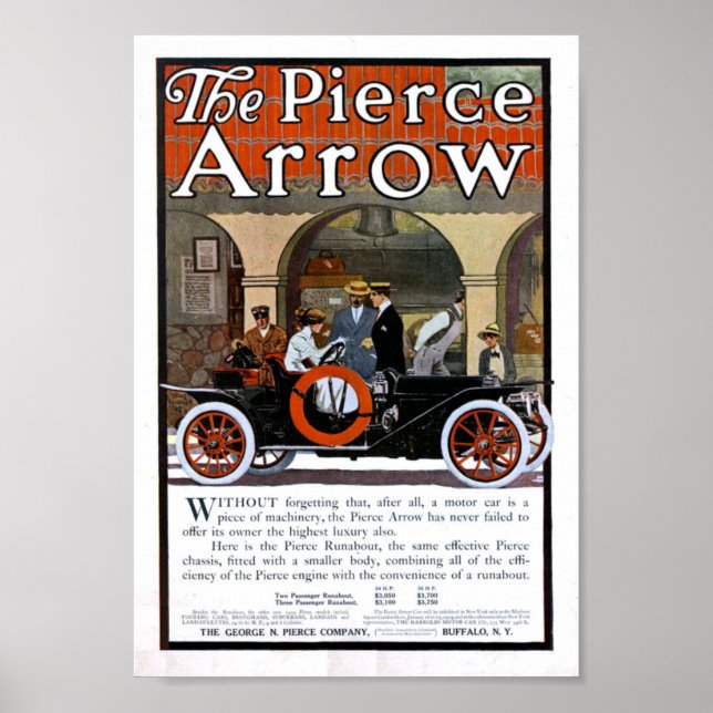 Pierce Arrow Motor Car Poster (Front)