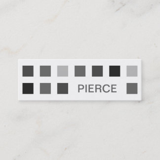 PIERCE (mod squares) Mini Business Card