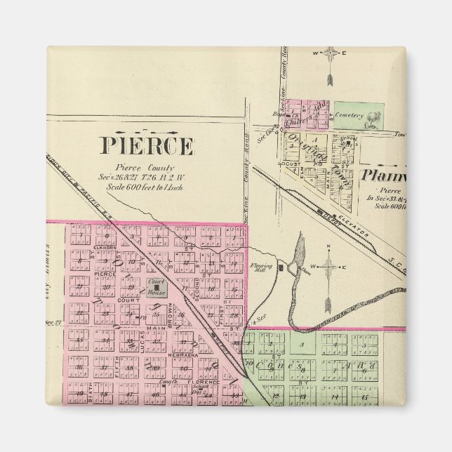 Pierce, Nebraska Magnet (Front)