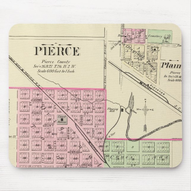 Pierce, Nebraska Mouse Pad (Front)