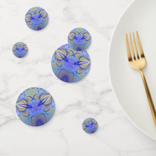 Pierce Purple and Yellow Fractal Art Confetti