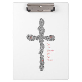 Pierced Cross - Isaiah 53:5 Clipboard