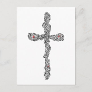 Pierced Cross - Isaiah 53:5 Postcard