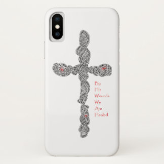 Pierced Cross (With Verse) iPhone Case
