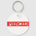 Pierced Stamp Keychain