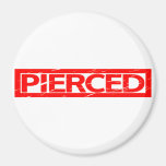 Pierced Stamp Magnet
