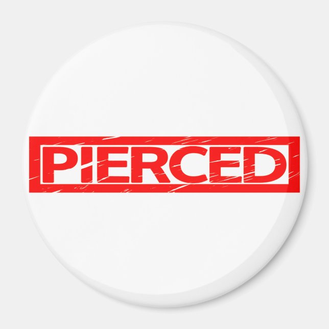 Pierced Stamp Magnet (Front)