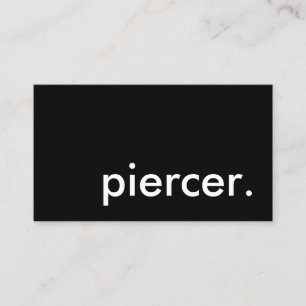 piercer. business card