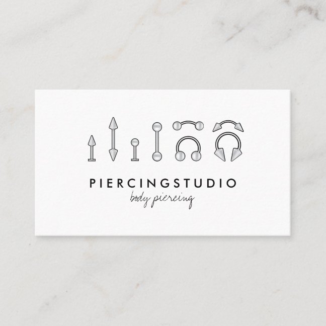 Piercing Business Card