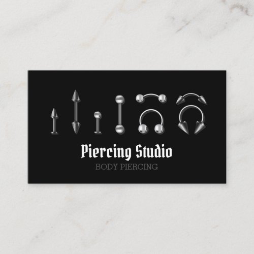Piercing Specialist Modern Business Card
