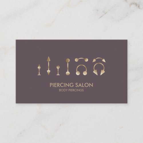 Piercing Specialist Rose Pink Business Card
