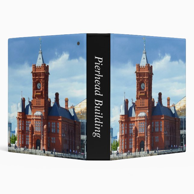 Pierhead Building, Cardiff, Wales (1.5in) 3 Ring Binder (Background)