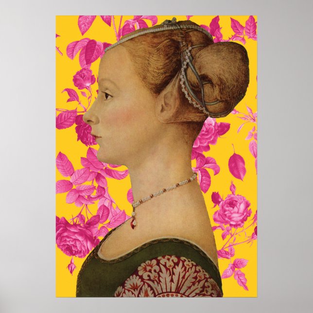 Piero del Pollaiuolo, Portrait of a Young Woman Poster (Front)