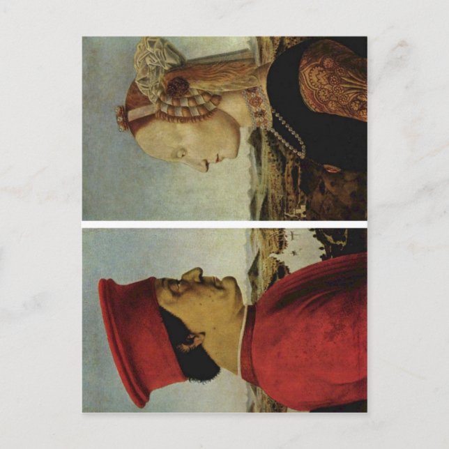 Piero della Francesca Battista Sforza Federico da  Postcard (Front)