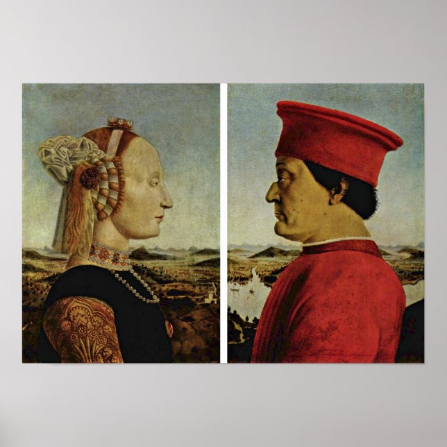 Piero della Francesca - Diptych Poster (Front)
