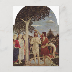 Piero della Francesca Taufe Christi um 1440-1450 c Postcard