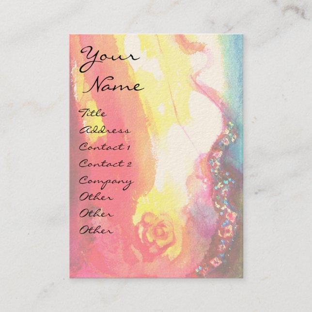 PIERO  /Music,Decor,Theater Artist Business Card (Front)