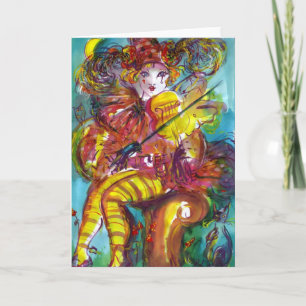 PIERO / Venetian Carnival Night Holiday Card