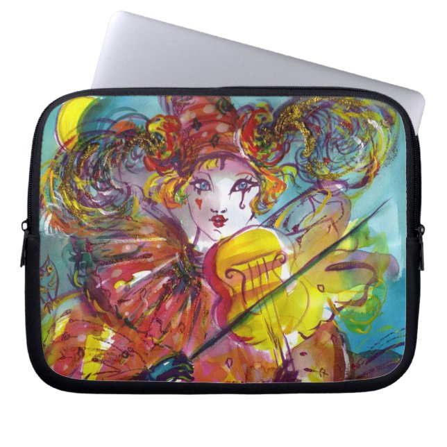 PIERO / Venetian Carnival Night Laptop Sleeve (Front)