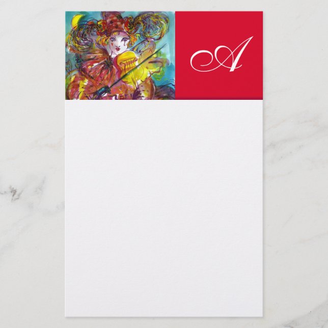 PIERO / Venetian Carnival Night Stationery (Front)