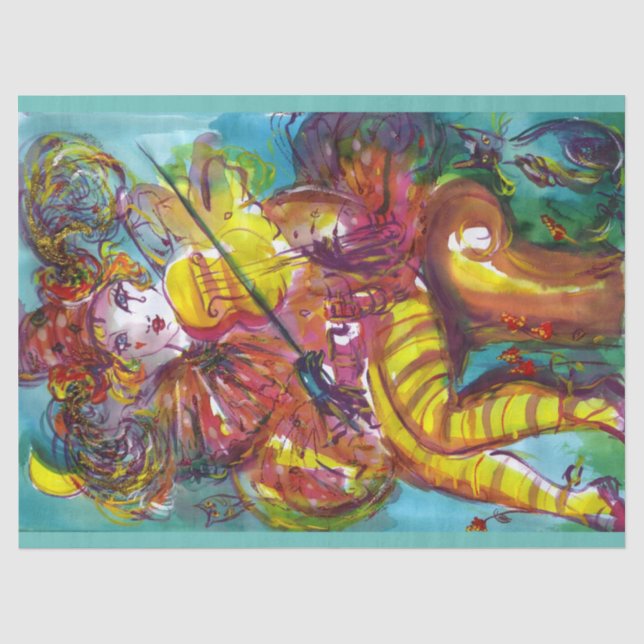 PIERO VIOLINIST / Venetian Carnival Night Tissue Paper (Front)