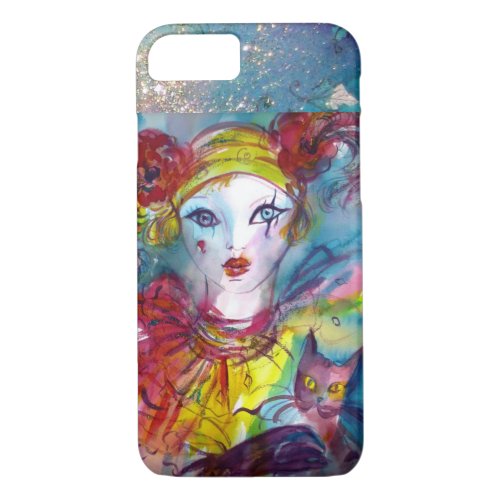 PIERO WITH CAT  Venetian Carnival iPhone 87 Case