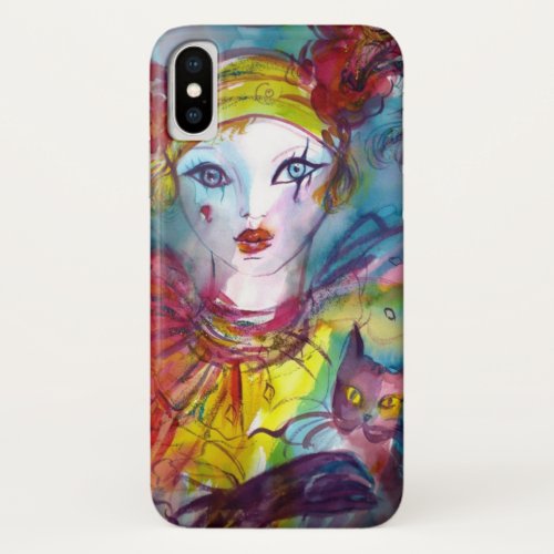 PIERO WITH CAT Venetian Masquerade Mask iPhone XS Case