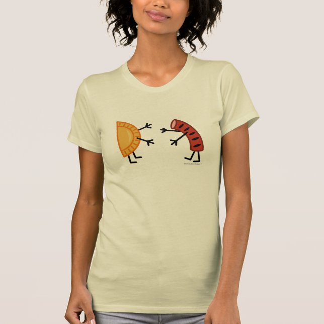 Pierogi and Kielbasa Friendly Polish Food T-Shirt (Front)
