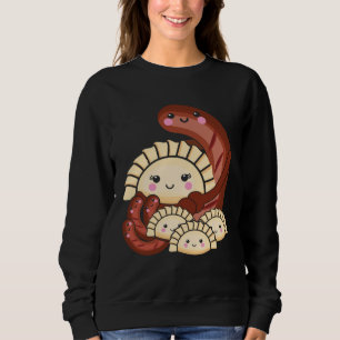 Pierogi and Kielbasa Poland Traditional Food Pun P Sweatshirt