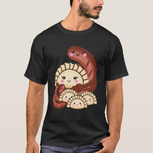 Pierogi and Kielbasa Poland Traditional Food Pun P T-Shirt