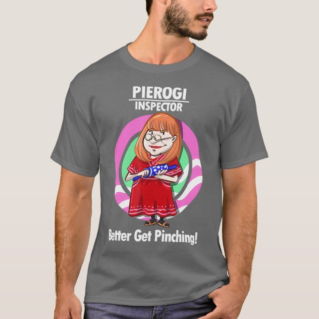 Pierogi Inspector T  Funny Xmas Dinner Gift Kids T-Shirt (Front)
