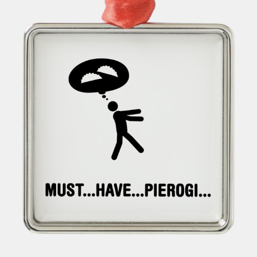 Pierogi Lover Metal Ornament