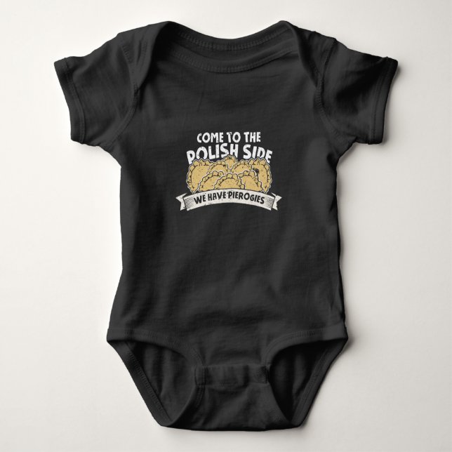Pierogi Maker polish Foodie Poland Noodles Baby Bodysuit (Front)