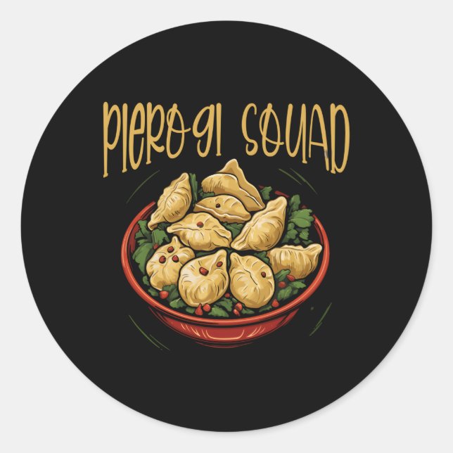Pierogi Maker Polish Pierogies Poland Pierogi Cutt Classic Round Sticker (Front)