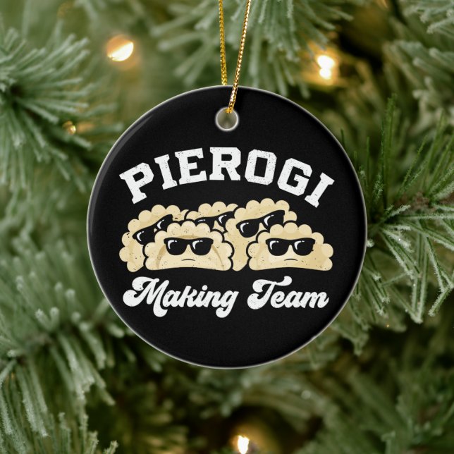 Pierogi Making Team Pierogi Maker Food Polish Ceramic Ornament (Tree)
