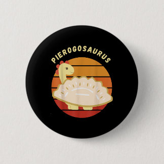 Pierogi Polish Pierogosaurus Poland Dumplings Pier Button
